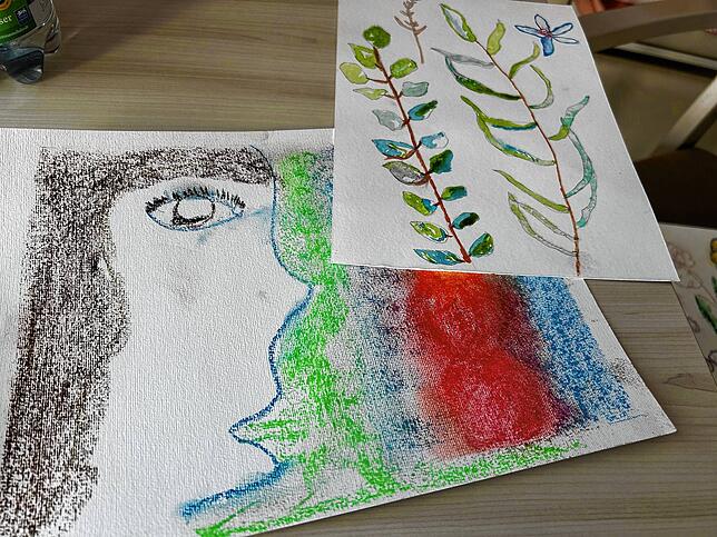 Kunsttherapie ist für die krebskranke Sibylle Bendel ein wichtiger Teil ihres Lebens geworden.