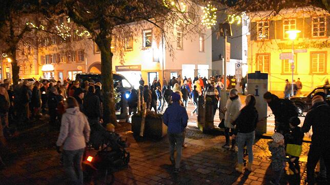 Eine Demonstration gegen Anti-Corona-Maßnahmen am 3. Januar in Schopfheim. Das Landratsamt Lörrach hat unangemeldete Versammlungen wie ...
