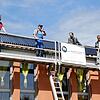 Die generalüberholte Solaranlage auf dem Dach des Kindergartens Im Täschen ist eine Spende der Firma Ruh Haustechnik. Von links: ...