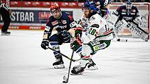 Für Phil Hungerecker (links) und die Schwenninger Wild Wings gab es auch am Sonntag im Heimspiel gegen die Augsburger Panther (Anthony ...