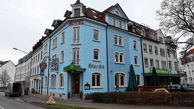 Hier im Konstanzer Hotel „Bilger-Eck“ in der Reichenaustraße verlor sich die Spur des Vermissten.