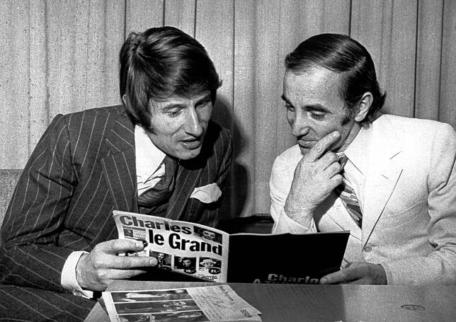 Er kannte sie alle – und sie alle kannten ihn: Udo Jürgens (links) mit dem französischen Sänger Charles Aznavour.