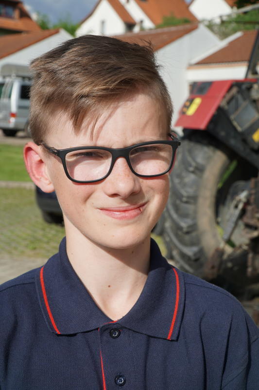 Der 13-jährige Lukas Voigt hat gemeinsam mit seinen Kameraden von der Jugendfeuerwehr die Spielangebote für die jüngsten Besucher ...