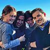Chloe, Lucia, Lukas und Jon Goyarzu (von links) verbrachten Weihnachten und Silvester in den vergangenen Jahren immer bei ihrer ...