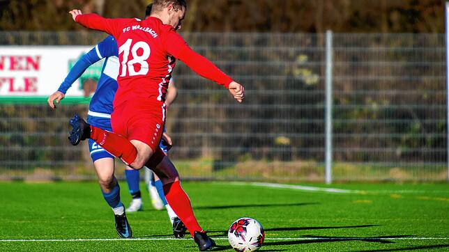 Matchwinner: Mathias Wehrle – hier ein Archivbild – rettete dem FC Wallbach dank seines Treffers zum 2:1 einen glücklichen ...