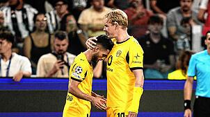 Bild : Acht Tore in einer Hälfte: BVB und Juve liefern furioses 4:4