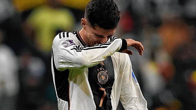 Deutschlands Kai Havertz reagiert nach dem WM-Spiel