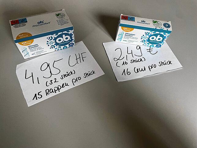 Preisvergleich Tampons März 2023
