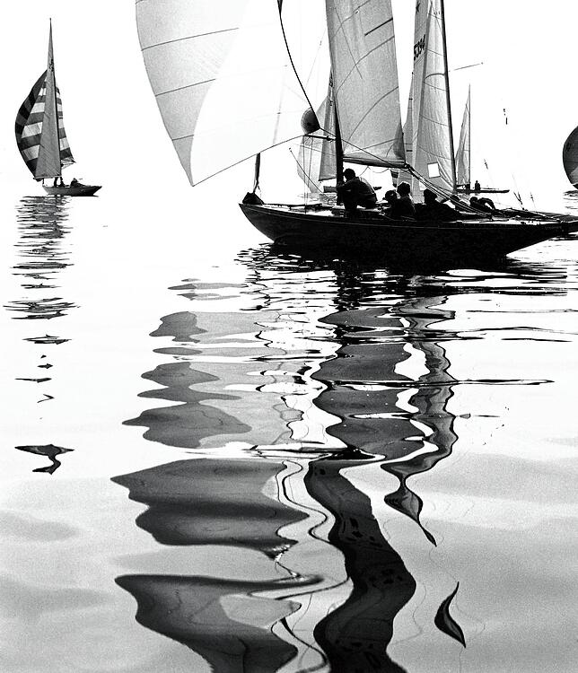 Segelboote – aus der „fotoform“-Zeit in den 1950er-Jahren von Siegfried Lauterwasser.