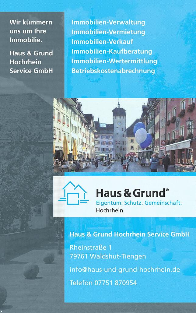 Bild 1: Haus & Grund Waldshut: Sicher in die Immobilienzukunft