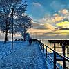 So schön zeigt sich der Winter in Friedrichshafen.