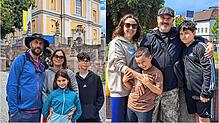 Die Familien Corominas (links) und Otaolea-Caño aus Spanien sind beide nicht zum ersten Mal im Urlaub im Schwarzwald.