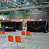 So wird die Jahnhalle wieder für die Impftage hergerichtet. Hier haben bereits mehrere Impftage stattgefunden. Archivbild: Mario Wössner