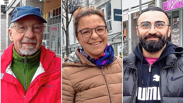 Worauf sie angesichts steigender Preise verzichten, berichten etwa Peter Leber (von links), Christina Nägele und Eyüp Sögül.