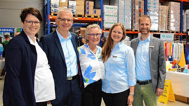 Die Inhaberfamilie Rosenstiel (von links): Kathrin Rosenstiel, Lothar Rosenstiel, Gerda Rosenstiel, Anja Kaiser und Daniel Kaiser. Foto: ...