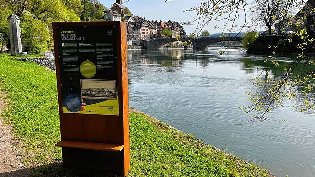 An den Stationen der Laufenburger Acht kommt es immer wieder zu Sachbeschädigungen. Im Bild die Station mit der Historie von Laufenburg. ...