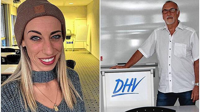 Kim Maria Wölk hat hochmotiviert ihre Ausbildung begonnen. Rechts: Hans Hebeisen in einem Seminarraum der DHV. 27 Jahre lang fanden hier ...