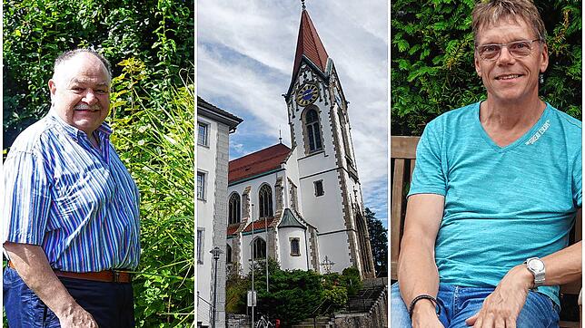 Die katholische Pfarrkirche ist ortsbildprägend in Gailingen. Zwei, die sich für ihren Heimatort besonders einsetzen, sind Bernhard ...
