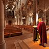 Gottesdienst ohne Besucher: Pfarrer Bernd Walter hielt wie gewohnt die Sonntagsmesse, in Zeiten der Corona-Epidemie war die ...