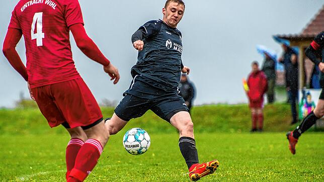 Hattrick: Florian Eckert – hier ein Archivbild – erzielte zwei Treffer für den FC Bergalingen beim 3:2-Sieg in der Partie ...