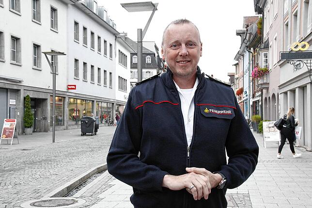 Markus Megerle ist der oberste Feuerwehrkommandant in VS. Er ist eine wesentlich Säule im Krisenstab der Stadt. Unser Bild stammt von ...