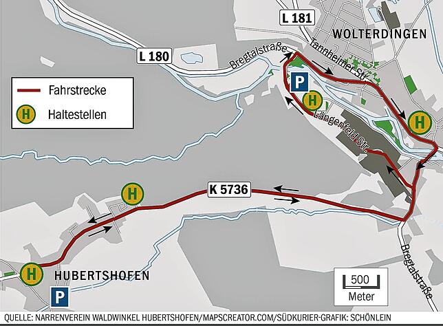 Bild 2: Narrentag in Hubertshofen: Wo können Besucher parken?