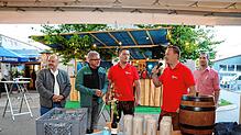 Bild : Neudingen zeigt sich blau-weiß Musikkapelle lud zum Bayerischen Wochenende