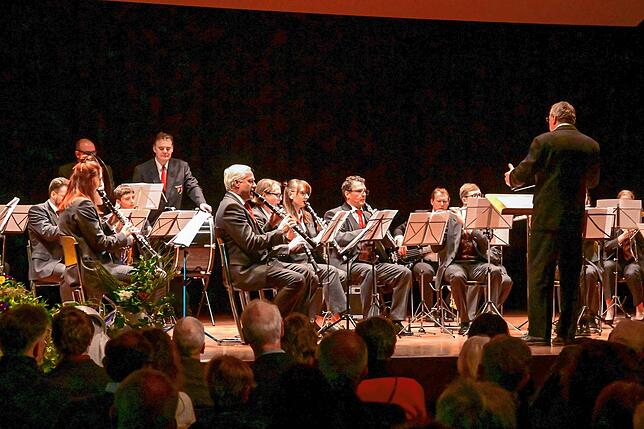 Die Stadtmusik sorgte für die musikalische Gestaltug des Neujahrsempfang.