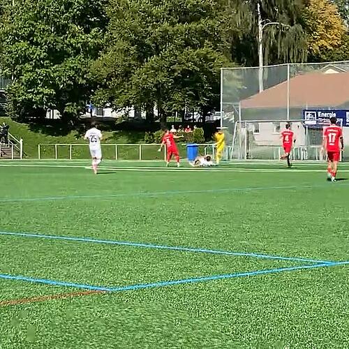 34. Min das glückliche 1:1 Ausgleich für den FC ß8 durch ein Mißverständnis der Pfullendorfer