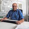 Norbert Schaible, Leiter der Teggingerschule in Radolfzell, sitzt in seinem Büro. Laut Schaible sei seine Schule für dieses Jahr gut ...