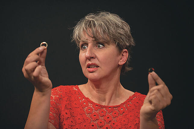 Birgit Nolte-Michel (links) brilliert als &bdquo;Perle&ldquo;. Die Schauspielerin und Sängerin plädiert für die Förderung individueller ...