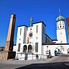 Die Kirche St. Oswald in Stockach, fotografiert im April 2020.