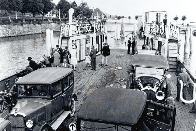 Ein besonderes Denkmal ist die historische Autofähre &bdquo;Konstanz&ldquo;, die 1928 als erste Autofähre auf einem europäischen ...