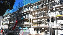 Im Zentrum für Betreuung und Pflege Hirschhalde wird ein Gebäudetrakt kernsaniert. Hier entstehen 27 neue Einzelzimmer mit jeweils ...