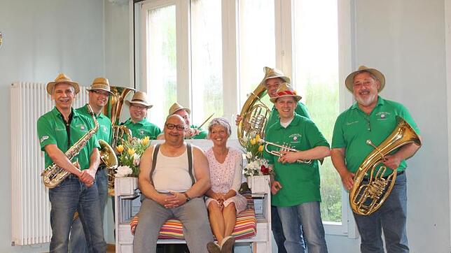 Die "Kueseckel-Musik" mit den Kächeles (Mitte) / Die Kächeles im Mariensaal / 19.05.2017 / Foto : Lutz Rademacher