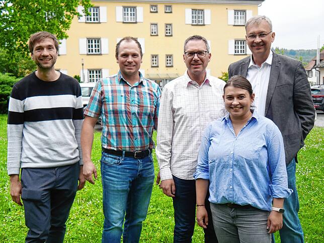 Die FDP-Gemeinderäte im aktuellen Gremium (von links): Sebastian Harder, Matthias Mohr, Alexander Grambach, Sigmar Schnutenhaus und ...