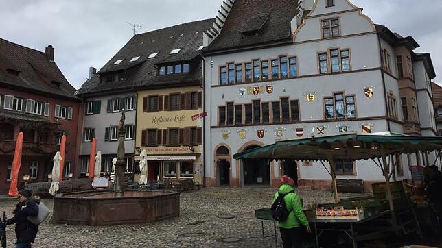 Der Marktplatz von Staufen. Im Ort herrscht Fassungslosigkeit.