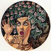 Augen wie ein Raubtier: die Medusa in einer Darstellung von Carlos Schwabe aus dem Jahr 1890.