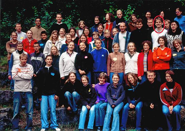 Als Jesuit European Volunteer lernte Dominic Fritz (roter Kreis) 2003 Temeswar während seines Freiwilligen Sozialen Jahrs kennen.