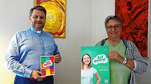 Hannes Rümmele, ab 2026 Leiter der neu entstehenden Großpfarrei Mariä Himmelfahrt/“An der Wutach“ und die Leitende Referentin Helga Bing ...