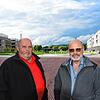 Fritz Baur (links) und Arnim Eglauer bilden die SPD-Gruppe im Salemer Gemeinderat. Sie sind froh, den Strukturwandel in Salem begleiten ...