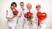 Die Schlagerband Beerstreetboys besteht aus den Ballermann-Stars (v.l.): Ikke Hüftgold, Julian Sommer, Roxy und Honk!