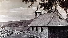 Die Fatimakapelle – hier um 1950 – wird infolge eines Gelübdes nach Kriegsende errichtet. Archivfoto: Geschichts- und Heimatverein