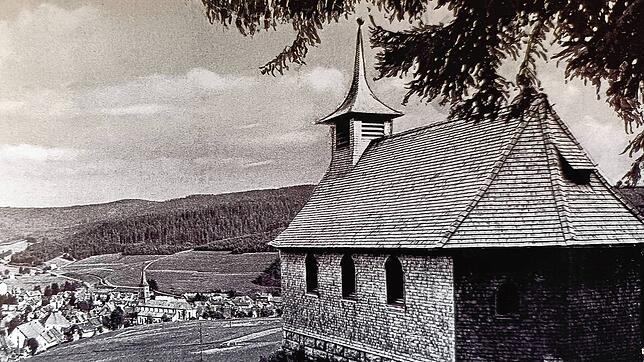 Die Fatimakapelle – hier um 1950 – wird infolge eines Gelübdes nach Kriegsende errichtet. Archivfoto: Geschichts- und Heimatverein