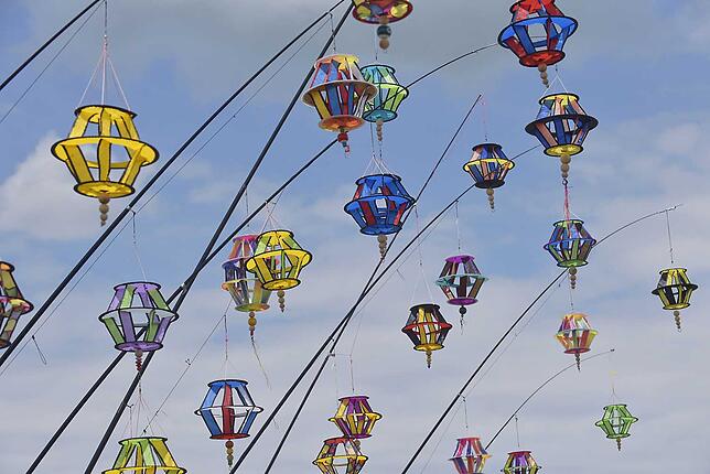 Bild 1: Bunte Figuren und kunstvolle Konstruktionen &ndash; wir haben die schönsten Bilder der Donaueschinger Drachentage