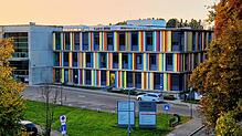 Das Ärztehaus auf dem Medizin Campus des Klinikums Friedrichshafen. Hier ist im zweiten Obergeschoss das Medizinische Versorgungszentrum ...