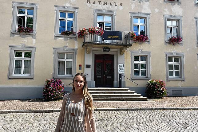 Das war knapp drei Jahre lang Sina Strittmatters Ausbildungsstätte: das Bad Säckinger Rathaus.