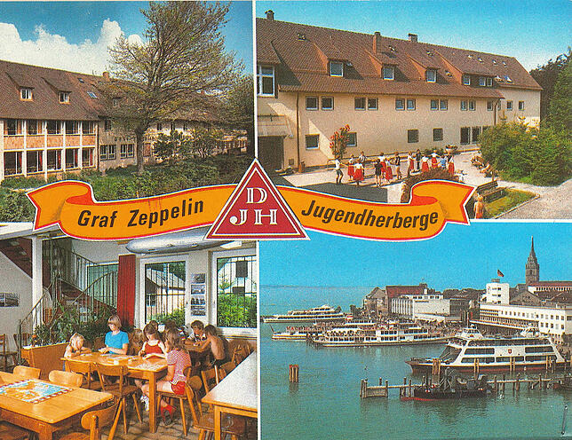 Postkarte der Jugendherberge aus den 1990er-Jahren.