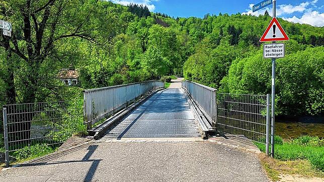 Die Wiesenbrücke in Fahrnau ist derzeit gesperrt. Die gesamte Sanierung wird bis November dauern. Foto: Archiv