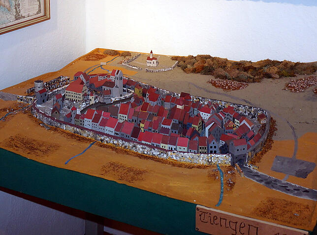 Tiengen anno dazumal: Dieses Modell von Tiengen im Heimatmuseum zeigt das Klettgau-Städtle um 1600.
